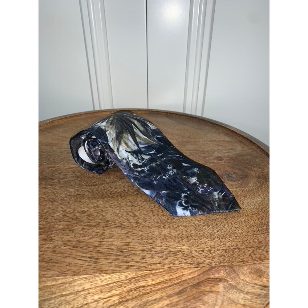 Lago Men's Multicolor Geometric‎ Abstract Silk Designer Tie Made in the USA
